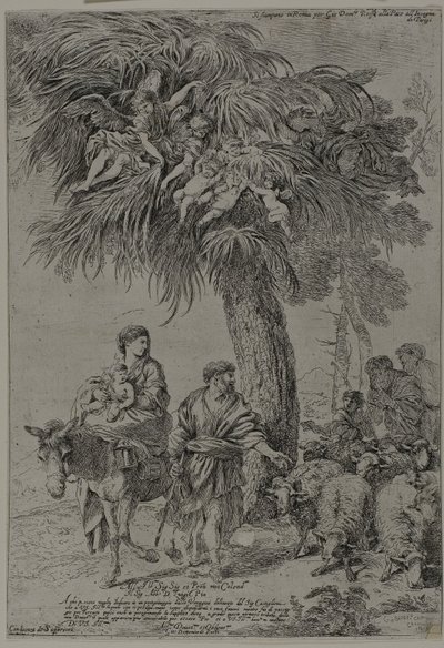 Repülés Egyiptomba alkotó: Giovanni Benedetto Castiglione