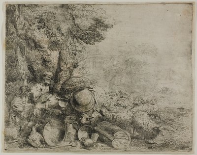 A túlterhelt szamár alkotó: Giovanni Benedetto Castiglione