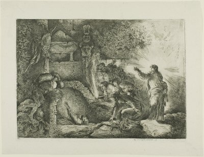 Lázár feltámasztása alkotó: Giovanni Benedetto Castiglione