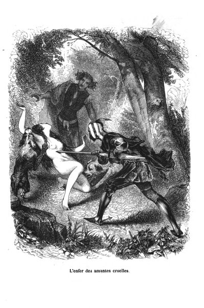 Dekameron - 5. nap, 8. novella - A kegyetlen szerelmesek pokla alkotó: Giovanni Boccaccio