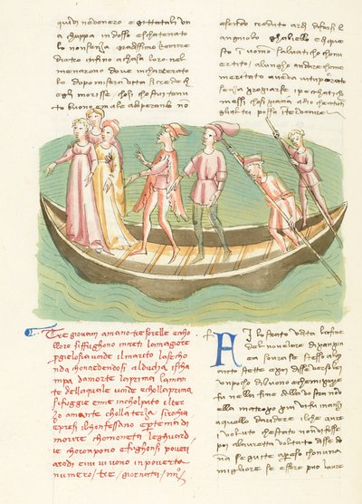Dekameron, Entremetteur malgré lui - Ninette és testvérei vitorláznak , Negyedik nap, novella 3. alkotó: Giovanni Boccaccio