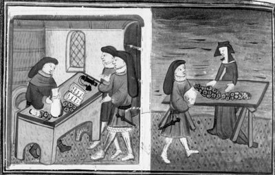 Dekameron, Guasparruolo pénzt ad kölcsön Gulfardónak; Gulfardo a pénzt Ambrogia-nak adja. Nyolcadik nap, 1. hír alkotó: Giovanni Boccaccio