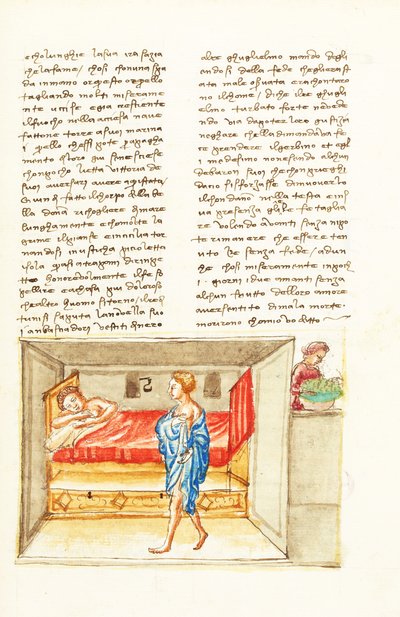 Dekameron, A tanítvány - Lisabetta álma, Ötödik nap, 5. novella alkotó: Giovanni Boccaccio