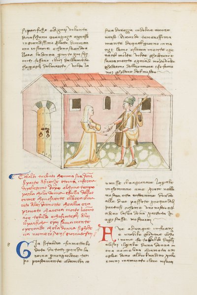 Dekameron, Az örmény intéző - Tedaldo degli Elisei álruhában újraegyesül Ermellinával, Ötödik nap, novella 7. alkotó: Giovanni Boccaccio