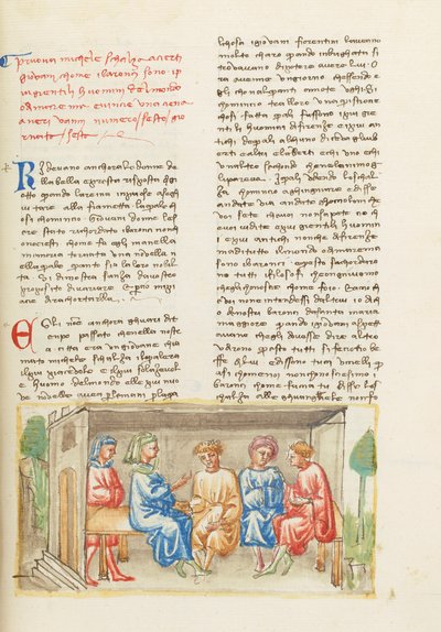 Dekameron, Amikor Isten rajzolni tanított - Michele Scalza és a fiatalok , Hatodik nap, novella 6. alkotó: Giovanni Boccaccio