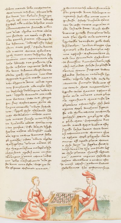 Dekameron, Zöld fa röppályája: Anichino és Beatrice Galluzzi , Hetedik nap, novella 7. alkotó: Giovanni Boccaccio