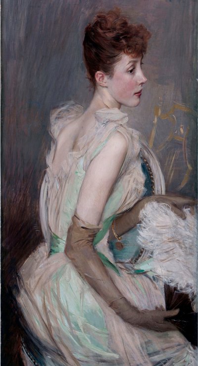 Belle epoque: "Leusse grófnő portréja, ne. Suzanne Berthier (1868-1936) (De Leusse grófnő portréja, nee Berthier) Giovanni Boldini (1842-1931) festménye alkotó: Giovanni Boldini