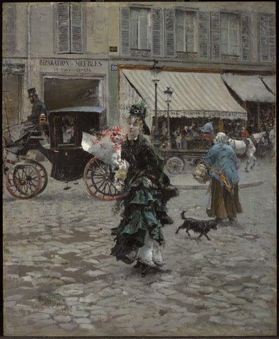 Átkelni az úton alkotó: Giovanni Boldini