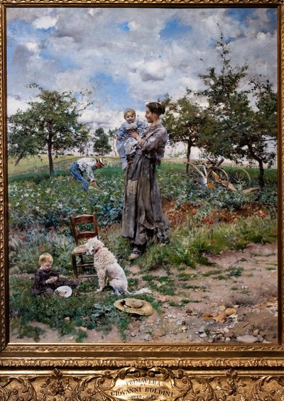 Vidéken (A tavasz) alkotó: Giovanni Boldini