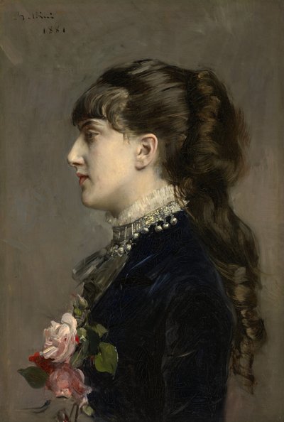 Madame Celine Leclanché, 1881 alkotó: Giovanni Boldini