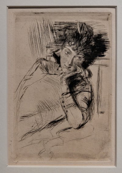 Töprengő Nő alkotó: Giovanni Boldini