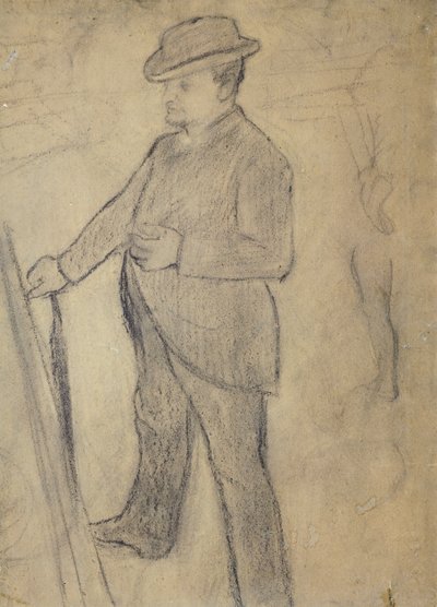 Boldini portréja, Edgar Degas (1834-1917), rajz alkotó: Giovanni Boldini