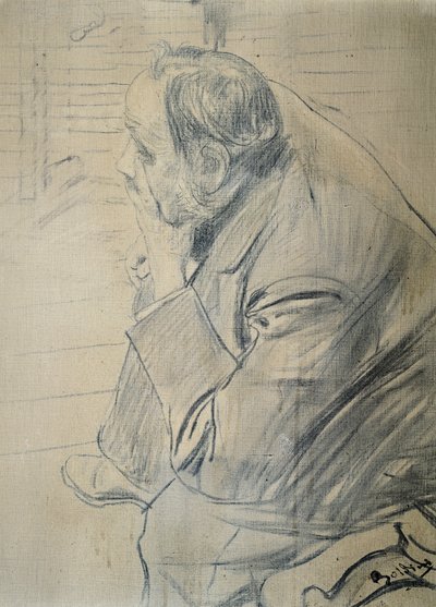 Edgar Degas portréja, Giovanni Boldini (1842-1931) Faszén, vászon, 605x46 cm, kb 1885 alkotó: Giovanni Boldini