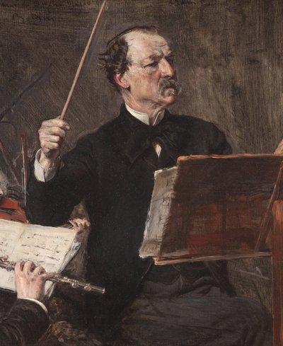 Emanuele Muzio olasz zeneszerző és karmester portréja (festmény) alkotó: Giovanni Boldini