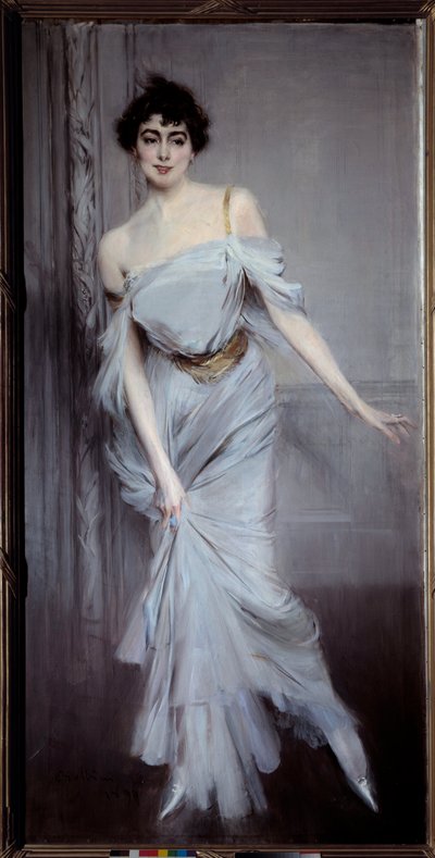 Madame Charles Max portréja. Boldini festménye (1842-1931) alkotó: Giovanni Boldini
