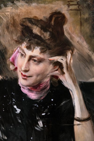 Madame Veil Picard portréja, részlet alkotó: Giovanni Boldini