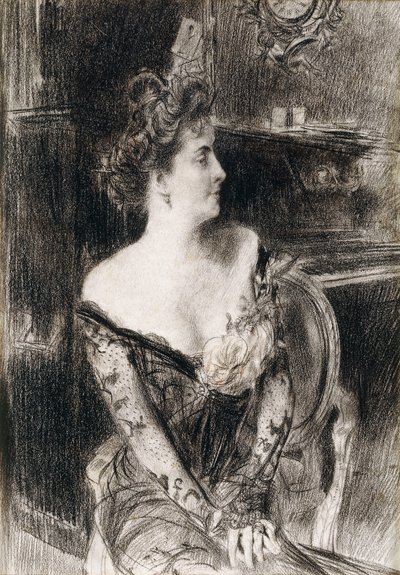 Madame X portréja, 1901-1902 körül alkotó: Giovanni Boldini