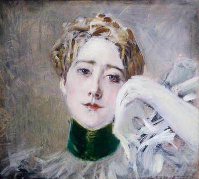 Isenburg Birstein hercegnő portréja alkotó: Giovanni Boldini