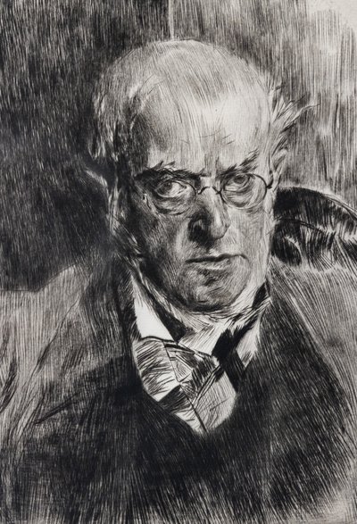 Adolph Menzel festő portréja, részlet alkotó: Giovanni Boldini