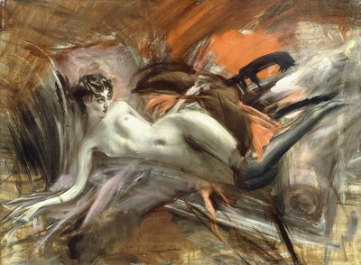 fekvő akt, alkotó: Giovanni Boldini