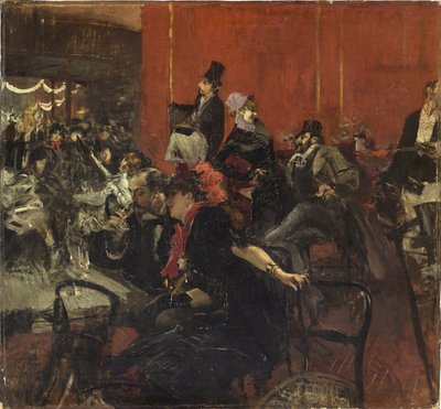 Ünnepi jelenet alkotó: Giovanni Boldini