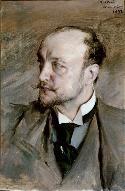 Önarckép és Montorsoli festmény, Giovanni Boldini (1842-1931) 1892 V. 59x39 cm Firenze, Uffizi Galéria alkotó: Giovanni Boldini