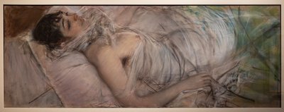 Rasty grófnője fekve alkotó: Giovanni Boldini