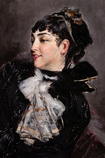 Rasty grófnője a kanapén, részlet alkotó: Giovanni Boldini
