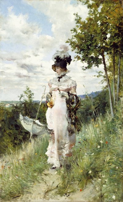 A nyári séta alkotó: Giovanni Boldini