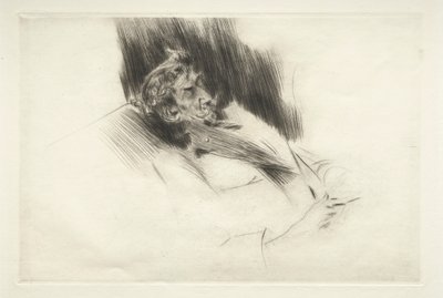 Whistler alszik, 1897. alkotó: Giovanni Boldini