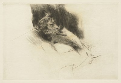 Whistler alszik, 1897 alkotó: Giovanni Boldini