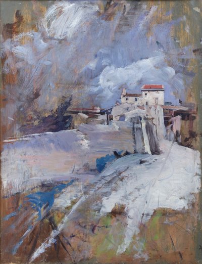 Téli táj, 1911 körül (olaj, tábla) alkotó: Giovanni Boldini