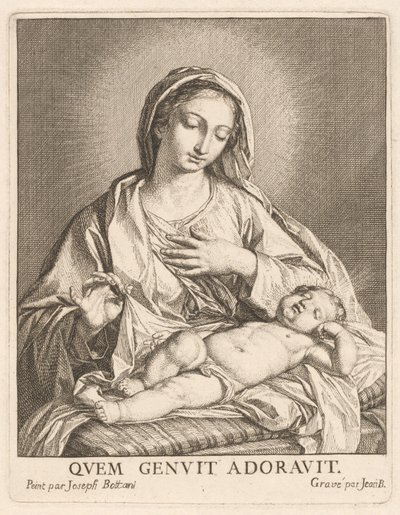 A Szűz és alvó gyermek alkotó: Giovanni Bottani, after Giuseppe Bottani