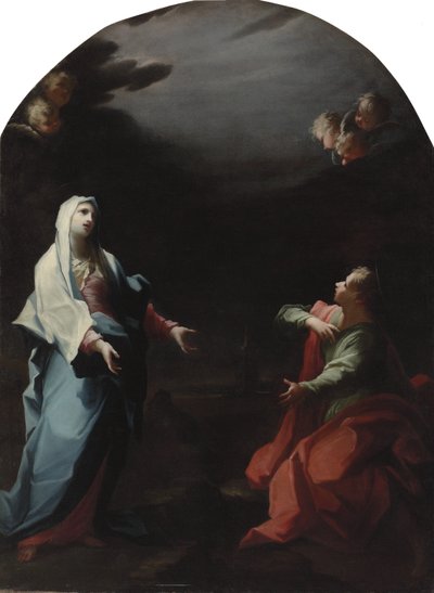 A Madonna és Szent János evangélista alkotó: Giovanni Camillo Sagrestani