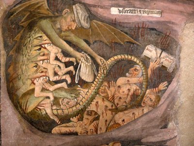 Utolsó ítélet, 1492 körül (3702475 részlet) alkotó: Giovanni Canavesio