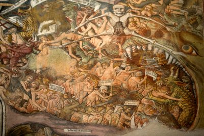 Utolsó ítélet, 1492 körül (3702475 részlet) alkotó: Giovanni Canavesio