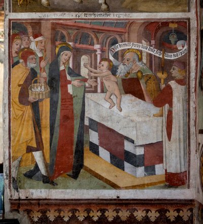 Jézus bemutatása a templomban, 1492 alkotó: Giovanni Canavesio