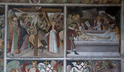 Jelenetek Krisztus szenvedéséből, 1492 körül (freskó) alkotó: Giovanni Canavesio