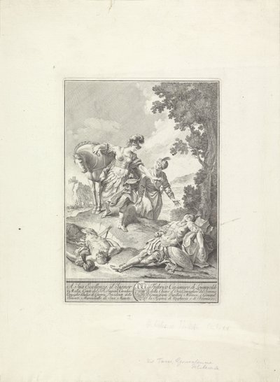 Jelenet Tasso „La Gerusalemme liberata” című művéből alkotó: Giovanni Cattini (attributed to)