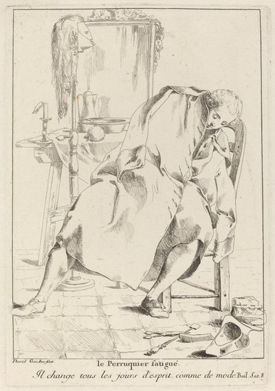 A fáradt parókakészítő alkotó: Giovanni David