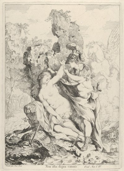 Perseus megmenti Andromédát, 1775. alkotó: Giovanni David