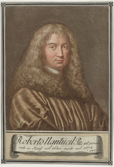 Robert Nanteuil művész portréja Művészek portréi (sorozat címe) alkotó: Giovanni Domenico Campiglia
