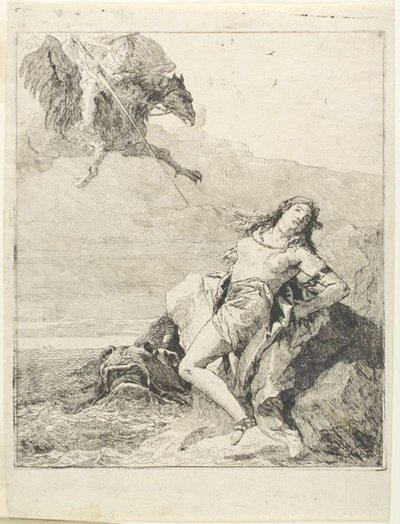 Angelica Bound és hamarosan felfalja a Sea Monster alkotó: Giovanni Domenico Tiepolo