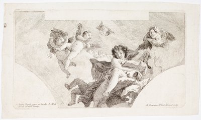 A karmelita bűnbocsánatokat hordozó angyalok alkotó: Giovanni Domenico Tiepolo