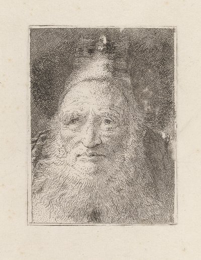 Szakállas, kalapos öregember, a Raccolta di Teste-ből (Fejgyűjtemény) alkotó: Giovanni Domenico Tiepolo