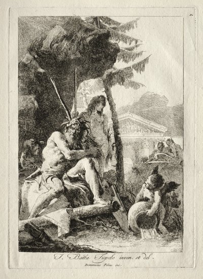 Folyó figurák alkotó: Giovanni Domenico Tiepolo
