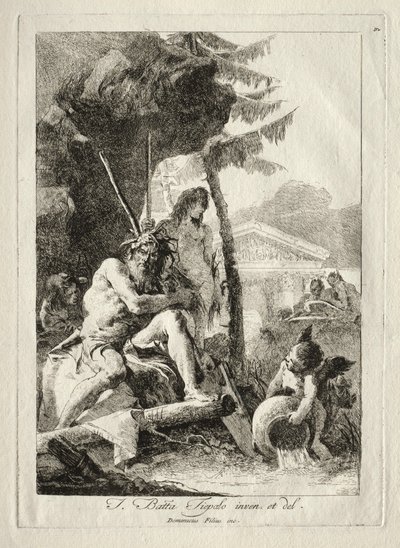 Folyó figurák. alkotó: Giovanni Domenico Tiepolo