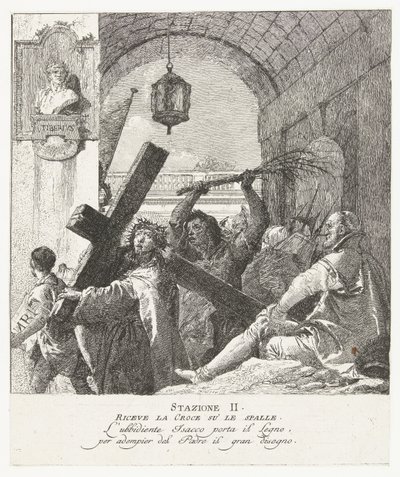 Krisztus keresztje alkotó: Giovanni Domenico Tiepolo