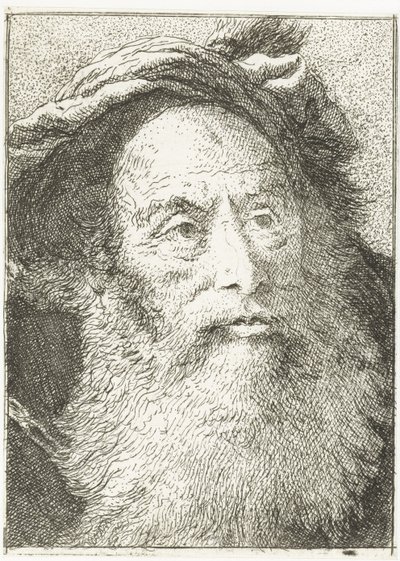 szakállas férfi Fejgyűjtemény (sorozat címe) Raccolta di Teste (sorozat címe) alkotó: Giovanni Domenico Tiepolo