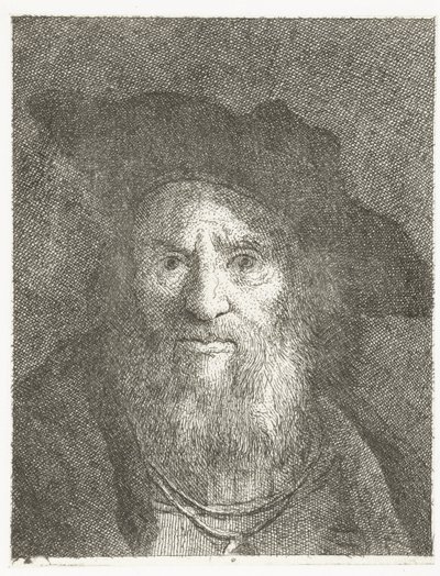 Férfi berettel Fejgyűjtemény (sorozat címe) Raccolta di Teste (sorozat címe) alkotó: Giovanni Domenico Tiepolo